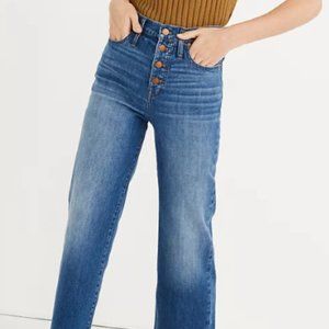 MADEWELL / Button-Front Slim Wide-Leg Jeans 34/18 Tall